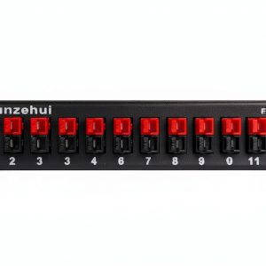 Chunzehui 12‑Pole DIN Rail Power Connector 45A Aluminum Black-0