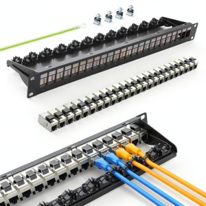 Patch Panel PBAEGAV 24 Port Shielded Cat6A-0