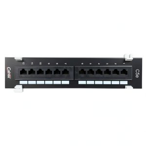 Cablix Cat5e RJ45 Ethernet Patch Cable 12ft Black High-Speed LAN-0