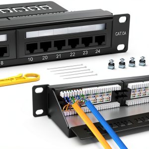 Cat6A 24 Port Patch Panel by PBAGEAV for Home Office-0
