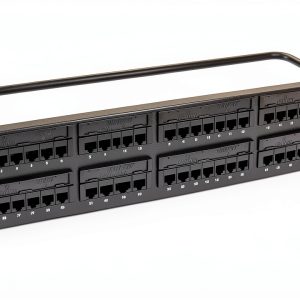 Leviton Cat6 Patch Panel 28 Port Steel Flat RJ45 Network Switch-0